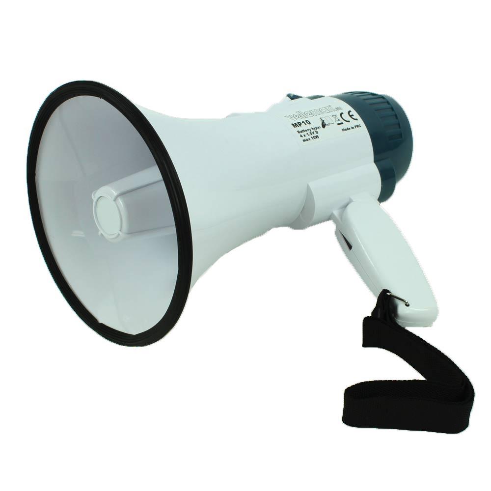 Mégaphone 10W - Portée 250 à 500m