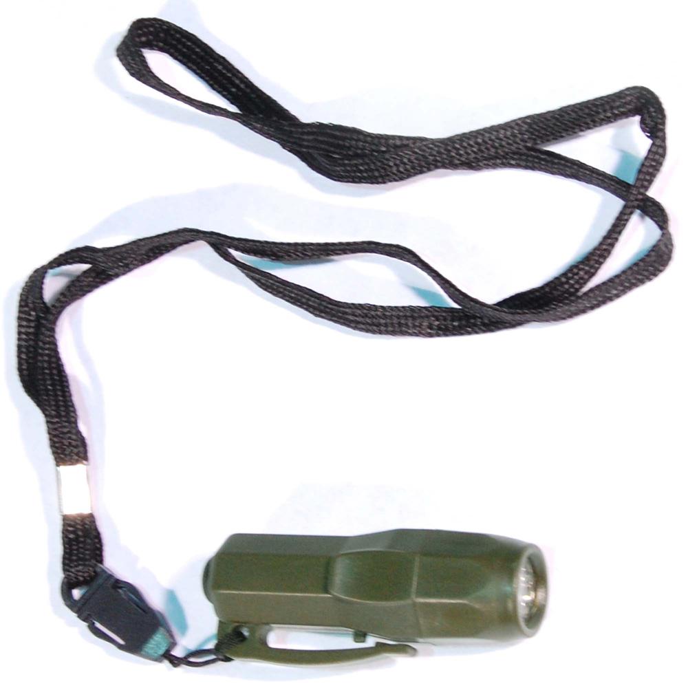 Mini lampe LED survie vert armée - Miltec