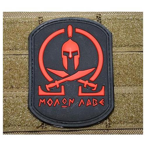 Patch 3D Airsoft face Molon Labe
