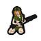 Patch Airsoft 3D Shotgun girl