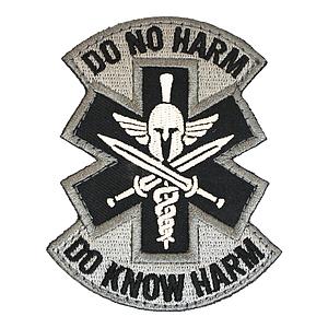 Patch Airsoft Do No Harm Spartan