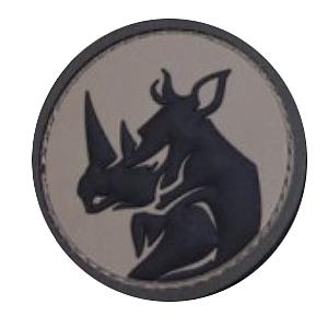 Patch Airsoft Rhino Head 