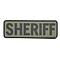 Patch Airsoft Sheriff PVC 15x5cm OD