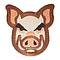 Patch Pig Head