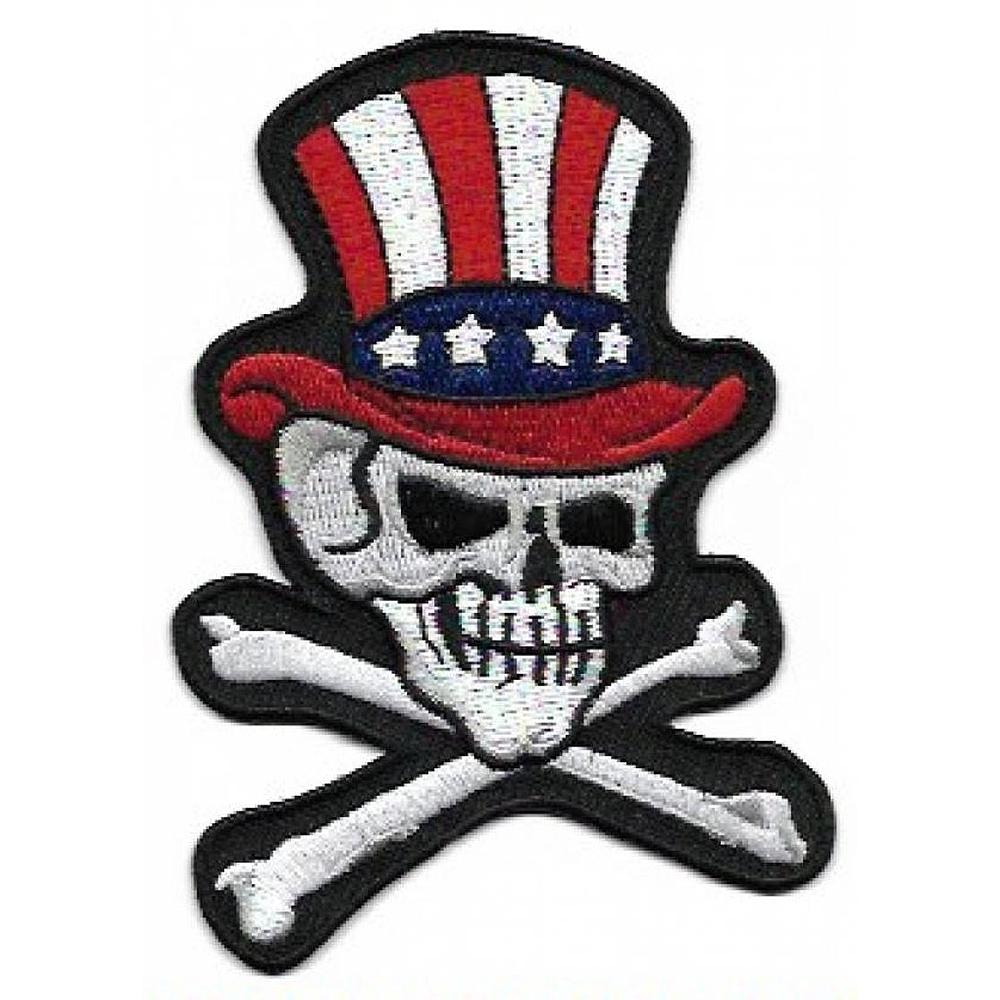 Patch Skull america bone