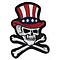 Patch Skull america bone