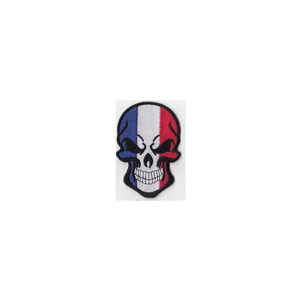 Patch Skull french flag head