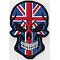 Patch Skull GB flag head
