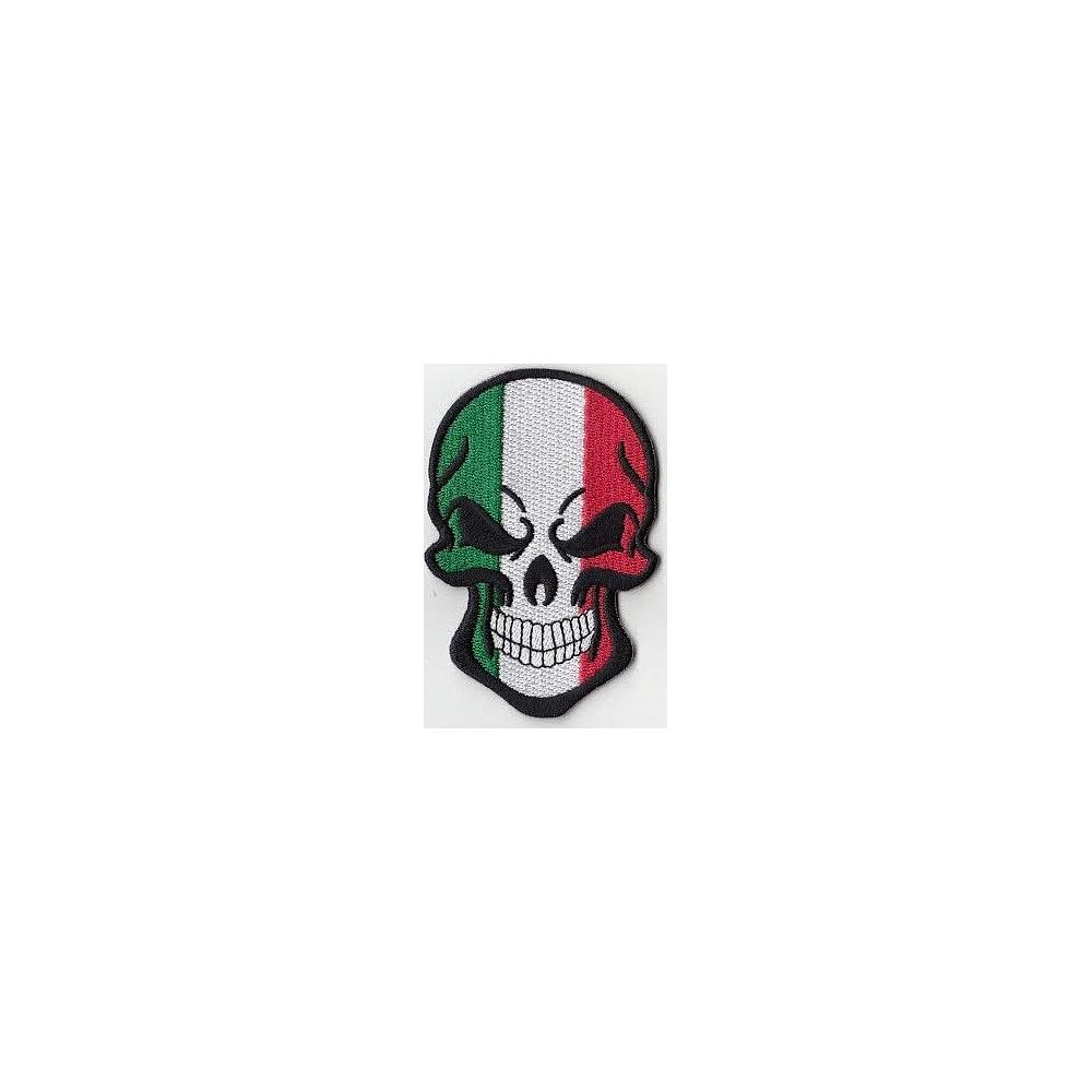 Patch Skull Italy flag head