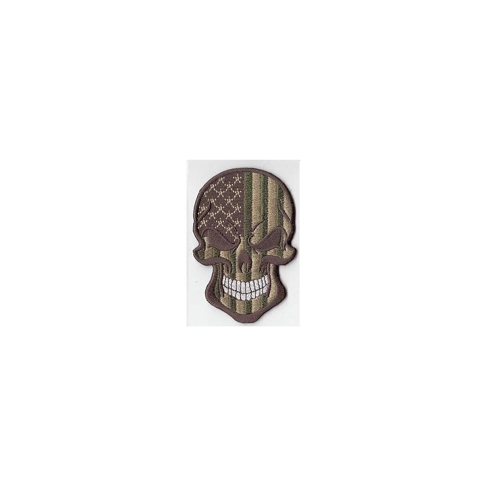 Patch Skull Multicam flag head