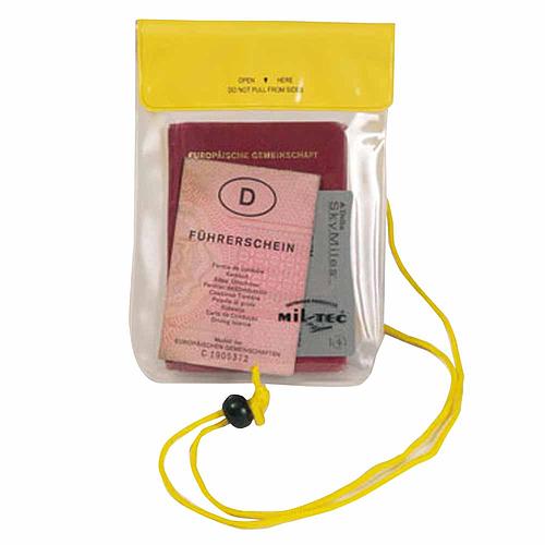 Poche étanche transparente - 130 x 200 mm - Miltec