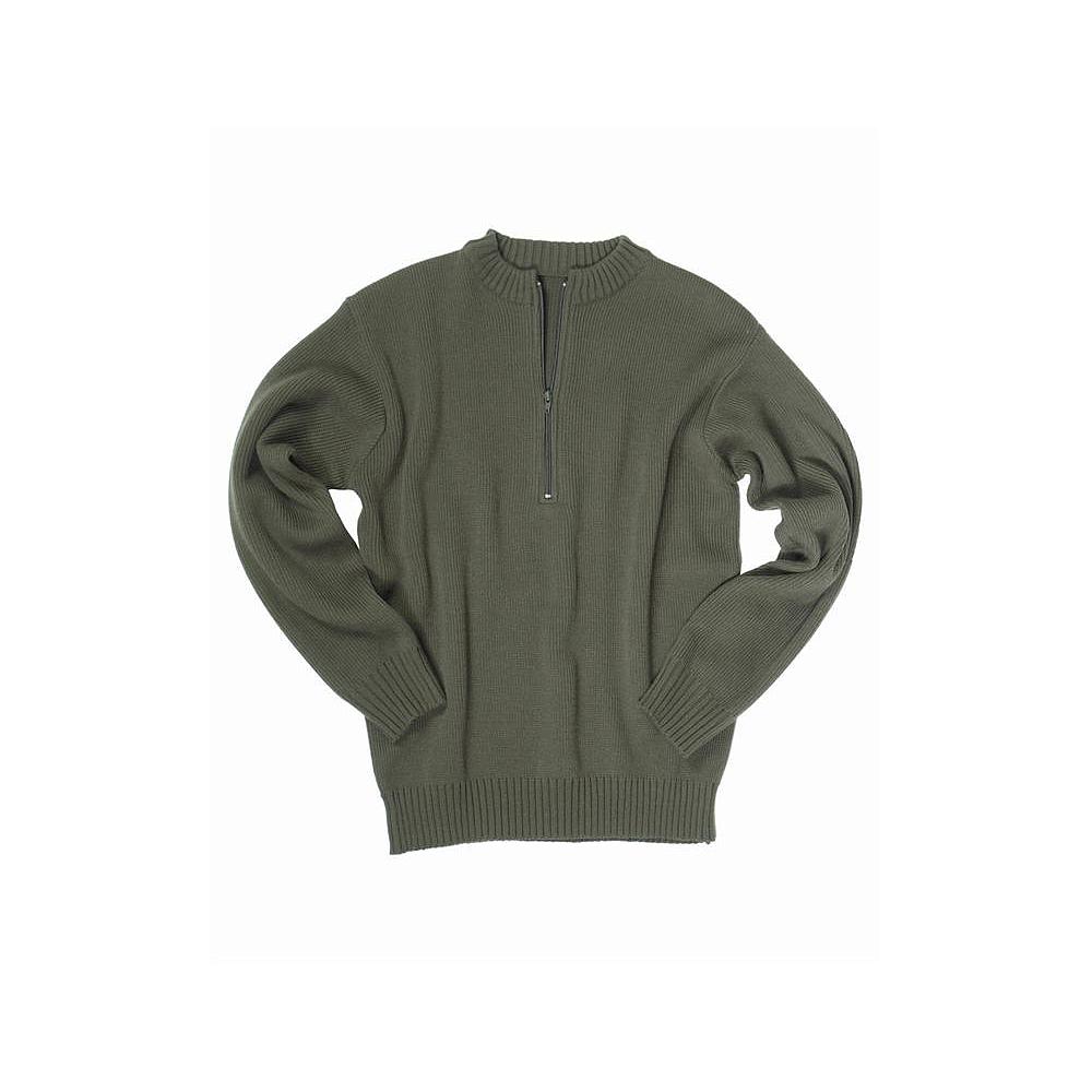Pull-over Acrylique Col Rond Zippé 
