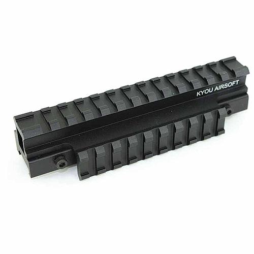 Réhausseur triple rail Picatinny pour rail Weaver (22mm) 