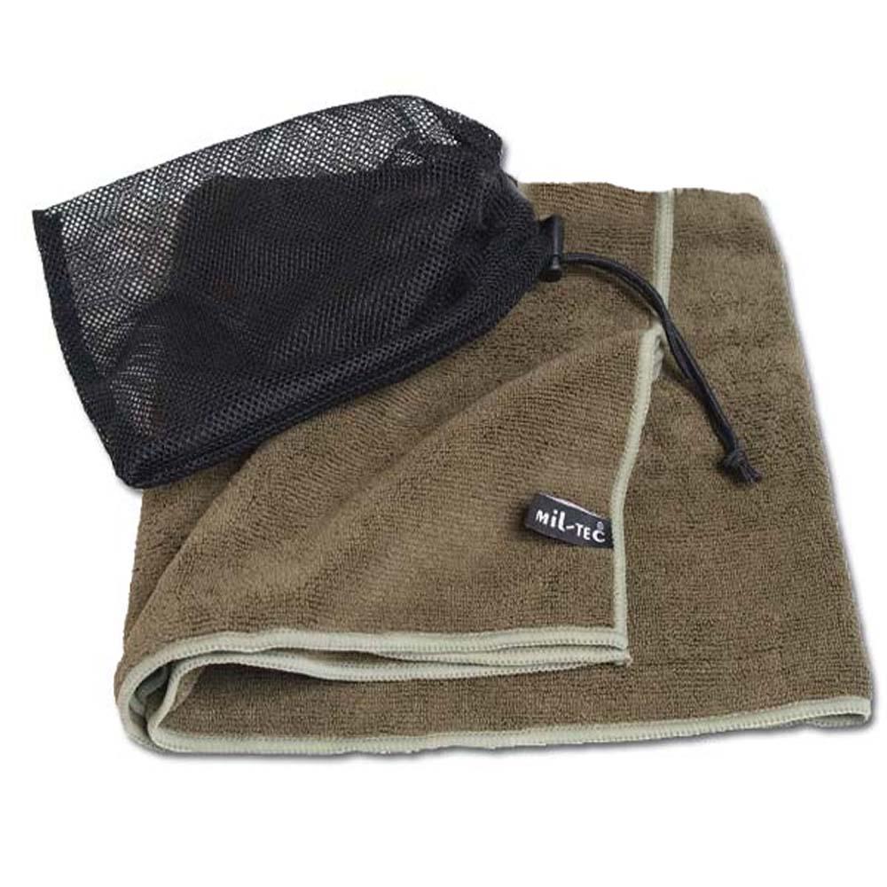 Serviette de toilette microfibres 100x50 Vert armée - Miltec