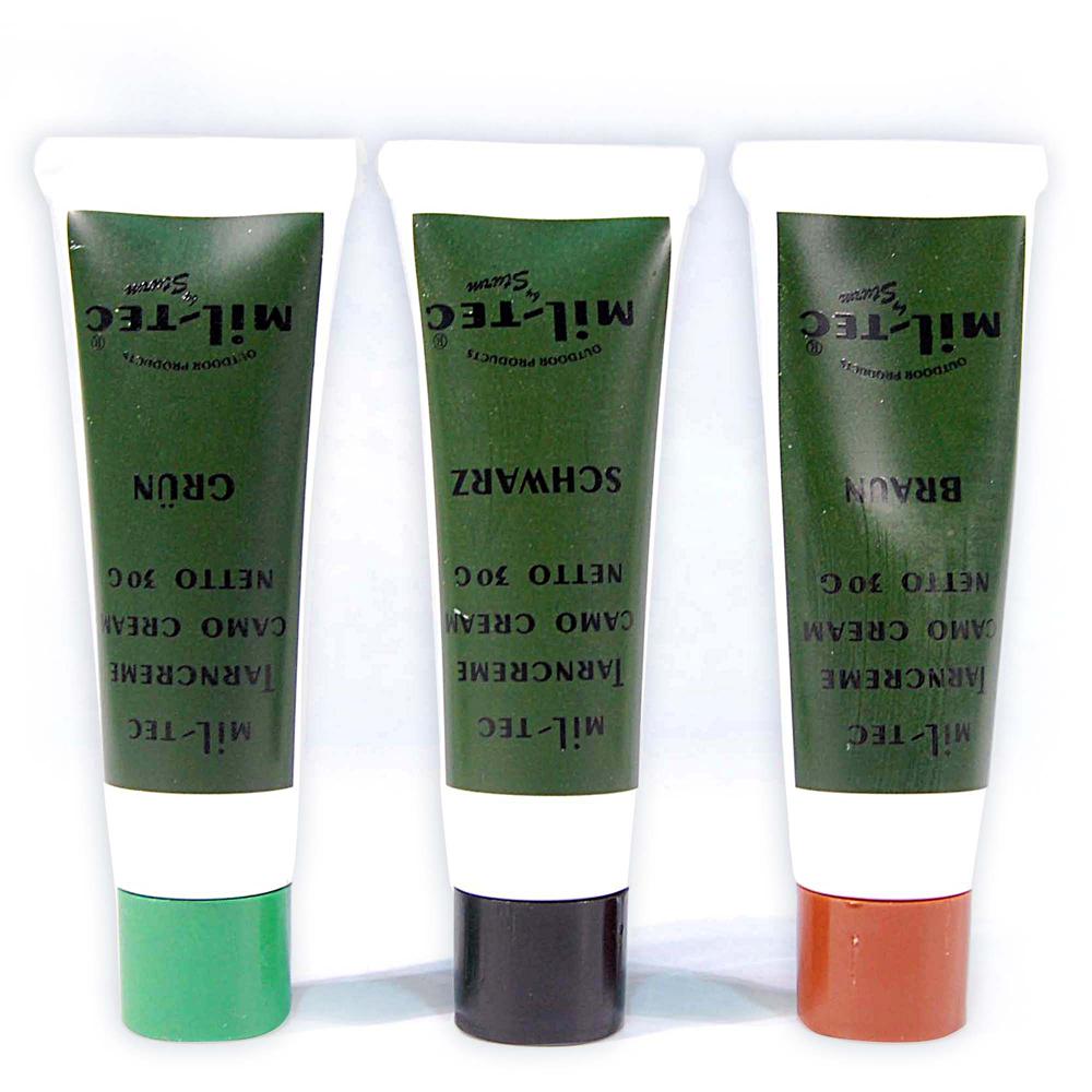 Set de crèmes de camouflage - Vert, noir, marron - Miltec