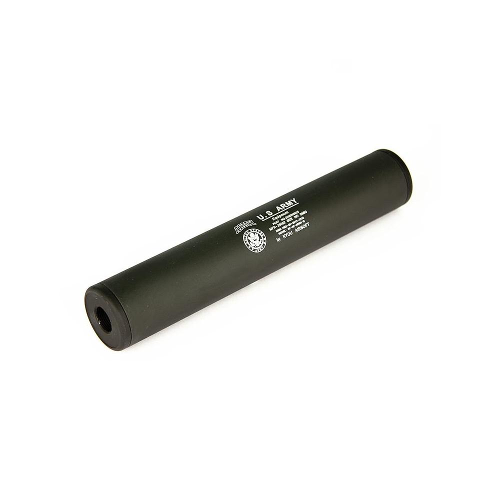 Silencieux M6 Us Army - D35mm - 195mm - 14mm - Noir - Kyou