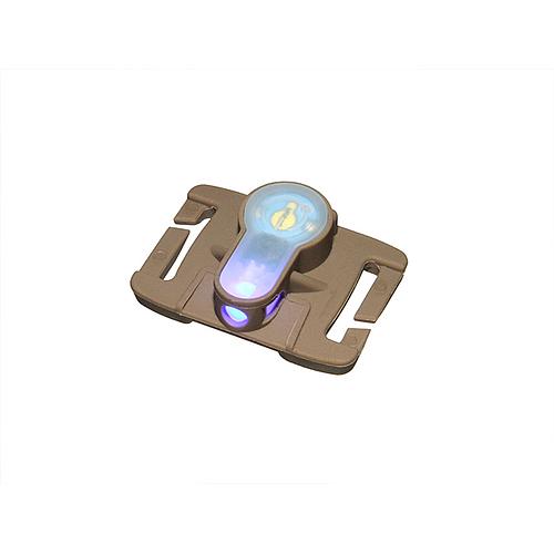 Support système molle avec lampe Led - Dark Earth - FMA (