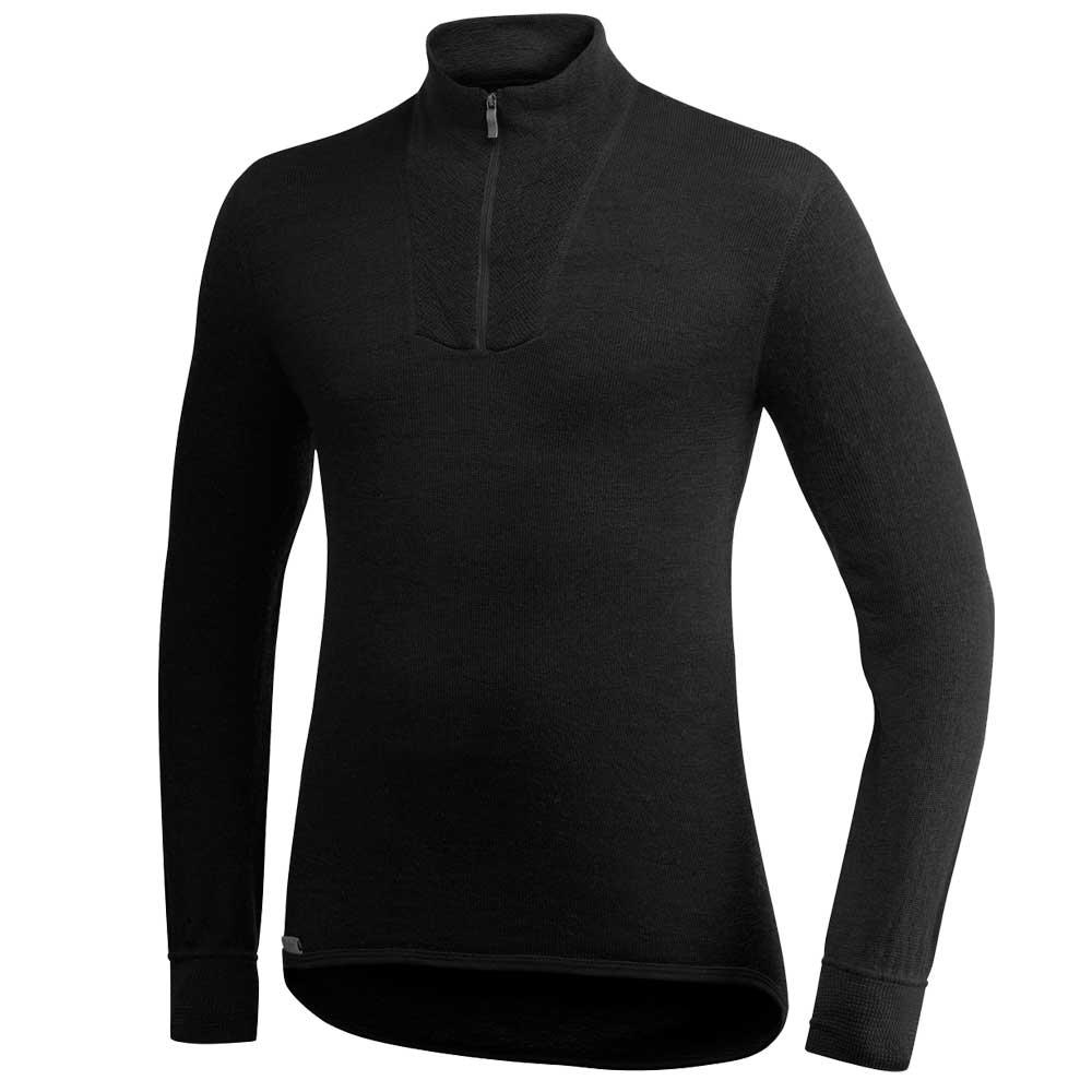 T-shirt manche longue ullfrotté 200 gr woolpower col cheminé