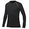 T-shirt manche longue ullfrotté lite col rond noir