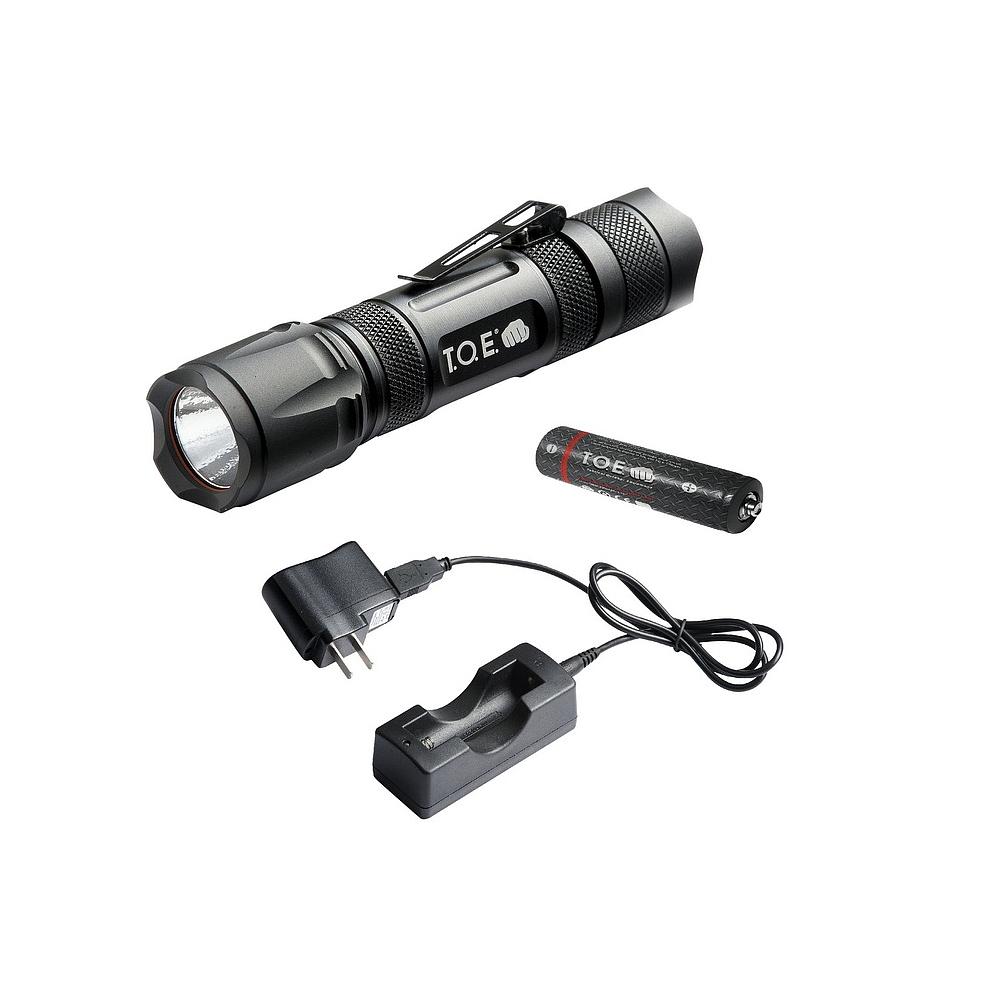 Tactical light rechargeable 220 lumens