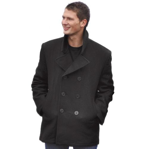 Veste Pea coat  US NAVY Noir